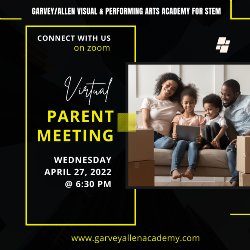 Virtual Parent Meeting today at 6:30 pm on Zoom